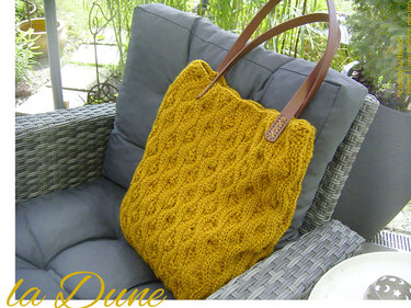 Tasche häkeln, "La Dune Bag", Designertasche, Wollstrick, modisch im Trend