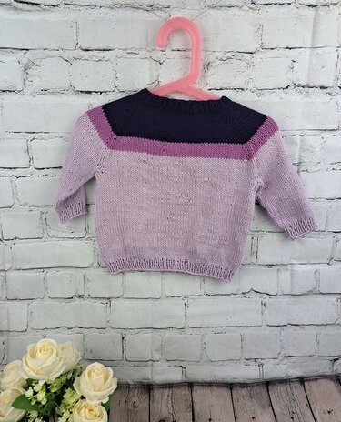The Viola Baby - Kids Jumper Knitting Pattern in 7 sizes