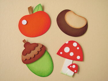 Vorlage u. Anleitung für Fensterbild Eichhörnchen - Basteln