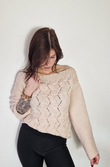 234 Strickanleitung Pullover Paula