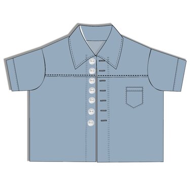 Schnittmuster Kinder Hemd Matteo Gr. 80-140 | Nähanleitung + Beamerdatei - Bild 11