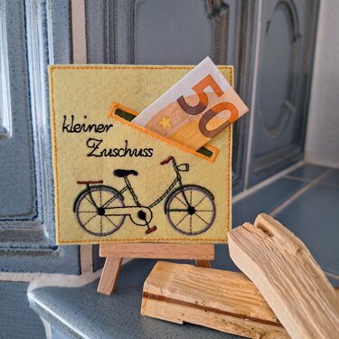 Stickdatei Wunscherfüller Fahrrad - Sticken