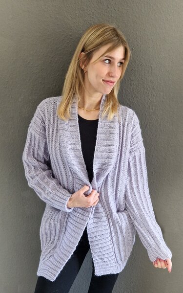236 Strickanleitung Cardigan Strickjacke Isabella - Bild 4