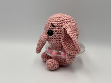 Häkelanleitung - lustige Baby-Rassel (Elefant)