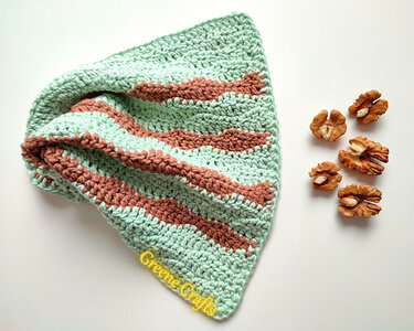 Waves Washcloth or Dishcloth - Easy Crochet Pattern for Beginners