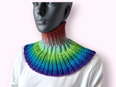 Strickanleitung Schalkragen, Kragenschal, Neckwarmer, Loop, Cowl, #336