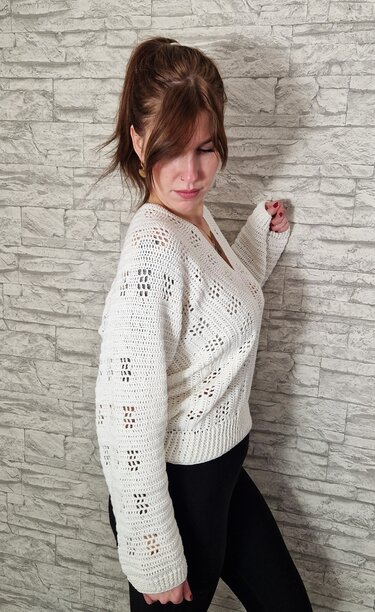 245 Häkelanleitung Pullover Strandfeeling