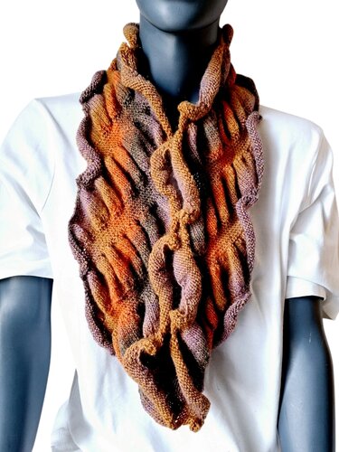 Strickanleitung Loop, Rundschal raffiniert, gedreht,   #337 - Bild 11