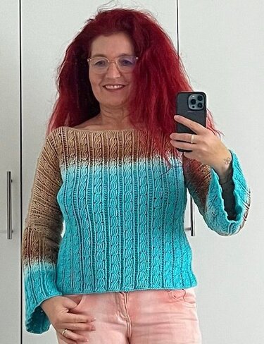 Häkelanleitung 1 Bobbel Zopfmuster Pullover Coleta - Bild 11
