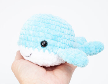 No sew whale crochet pattern, easy crochet whale amigurumi