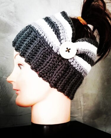 Anleitung Stirnbandmütze - Häkeln