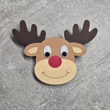 Gift Tag Moose / Reindeer – Plotter SVG or Scissors: PDF 3 Sizes - Crafts