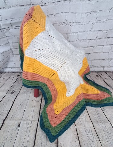 Crochet Pattern: Beautiful Star Baby Blanket – Easy and Beginner-Friendly