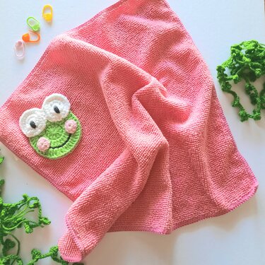 Crochet pattern free Frog applique