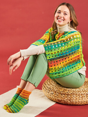 PONCHO UND SOMMERSOCKEN, gehäkelt - Bild 15