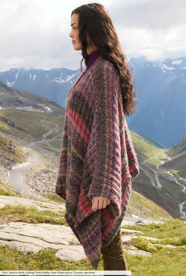 Poncho im Farbverlauf mit V-Ausschnitt - Bild 2