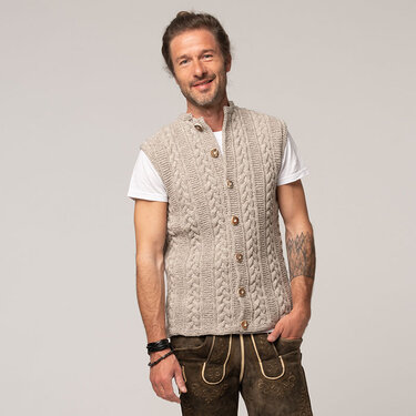 Strickanleitung Herrenweste "Trachtenwolle" 765080