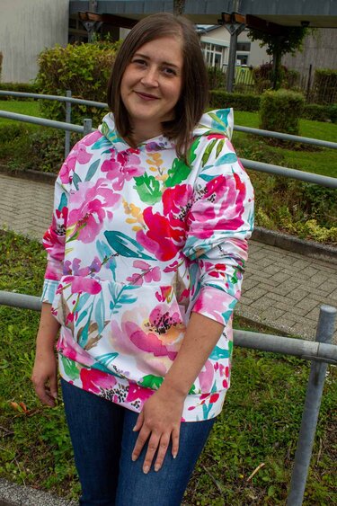 Schnittmuster Hoodie Ein buntes Leben Gr. 32 - 62 Damen - Bild 5