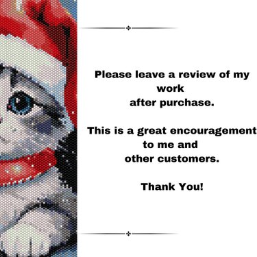 Festive Feline Tapestry Pattern - Crafts