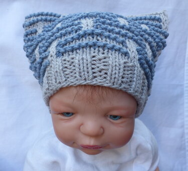 Strickanleitung Mütze ** mit Größenangabe in cm von 0 - 12 Monate - Bild 3