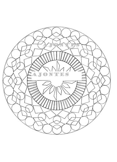 Ausmalbilder - Mandalas  - Basteln