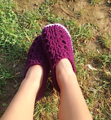 With Video Unisex loafer shoes- U.S. Teens sizes 3-7, Women and Men Us 3-12, Uk 2 to 11 - Crochet