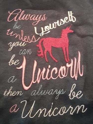 Always be Yourself, unless you can be a unicorn.... Stickdatei - Sticken