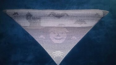 Motivtuch "Halloween" - Häkeln