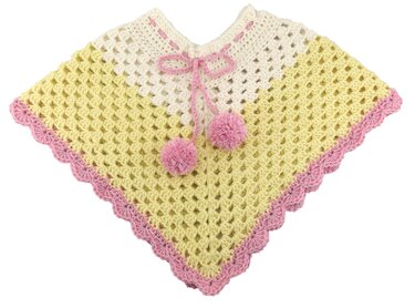 Häkelanleitung Poncho mit Mütze "IceCream"