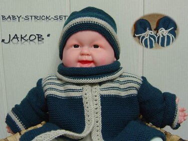 Baby-Strickjacke JAKOB plus Loop - Bild 2
