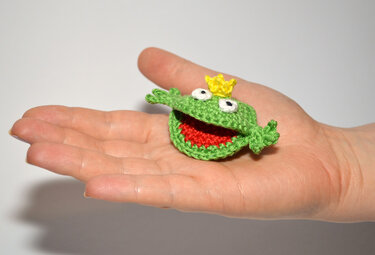 Gute Laune Mini-Froschkönig - Häkeln