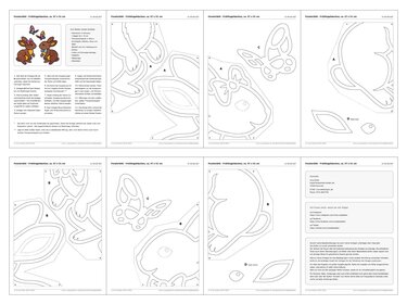 Fensterbild - Frühlingshäschen – Bastelvorlagen und Anleitung - Basteln