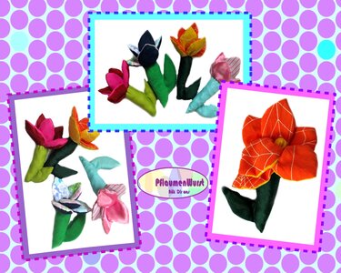 Baby Spielzeug Greifling "Blümelchen" Blume Frühlingsgruß Nähen 