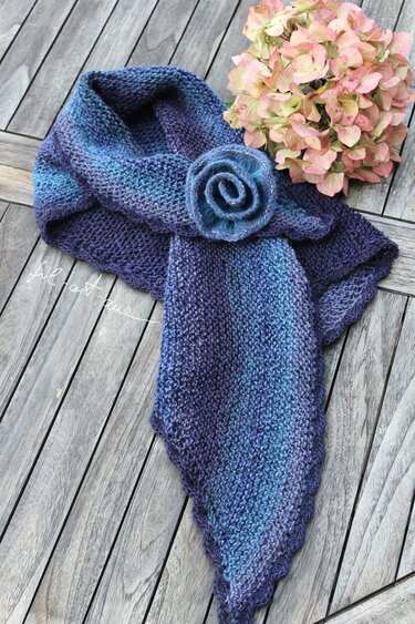 Tuch "Aenny", Strickanleitung, für Anfänger geeignet - Bild 5