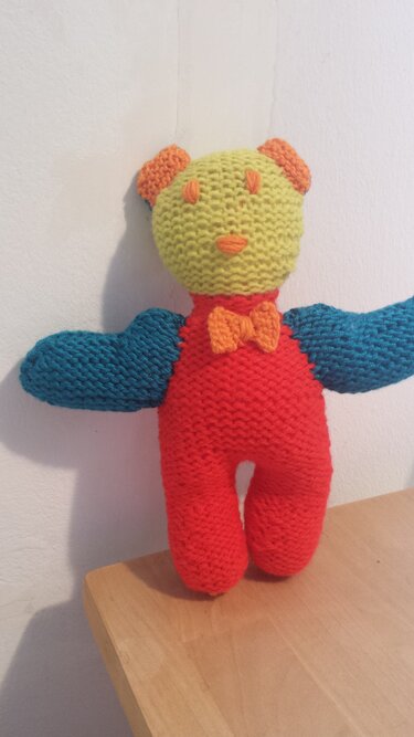 Anleitung Bärchen 4-Farbig - Stricken