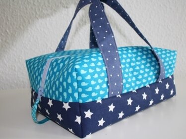 Nähanleitung Kulturtasche mit Henkeln