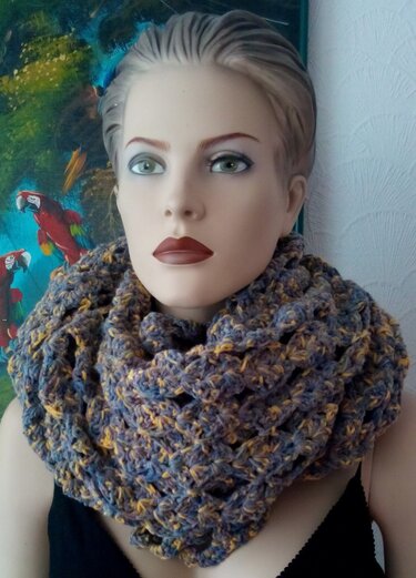 Häkelanleitung Schal / Schulterjacke / Wickelschal - Bild 6