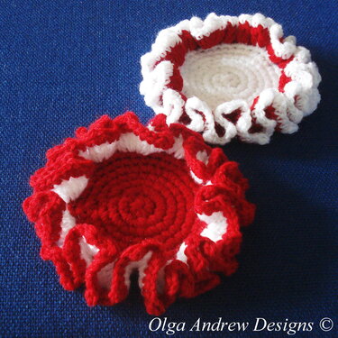 Christmas coasters crochet pattern 014