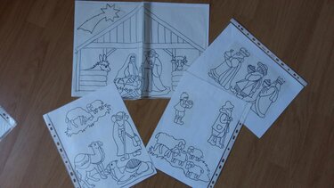 Weihnachtliche Vorlagen , Ausschneidebilder - Basteln