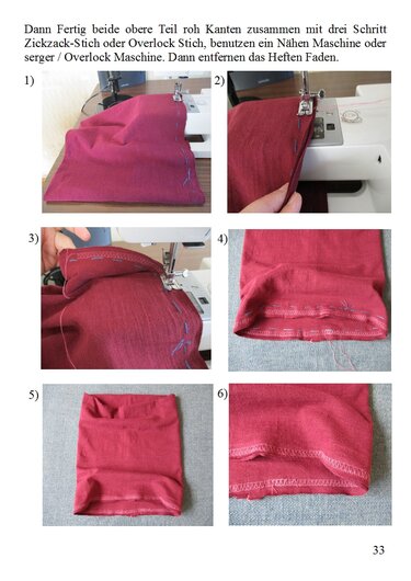 Doppelschicht Slouchy Jersey Mütze Schnittmuster - Bild 2