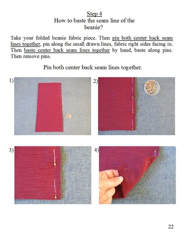 double layer slouchy jersey hat sewing pattern