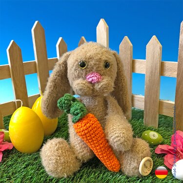 Häkelanleitung Amigurumi Hase Stups und seine Mohrrübe