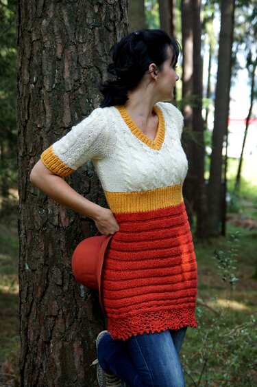 Tunika stricken - Strickanleitung - Gr. 36/38 - - Bild 5