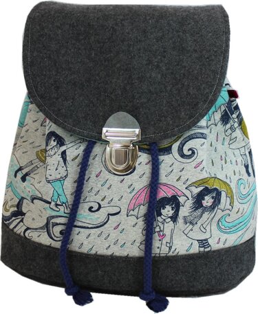 Nähanleitung und Schnittmuster: Rucksack oder Beuteltasche - Bild 5