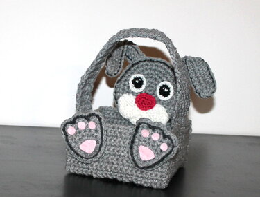 Eastern basket bunny crochet pattern
