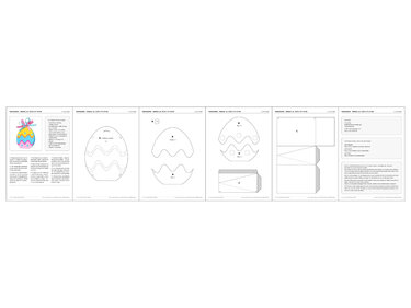 Ostertasche – Osterei – Bastelanleitung und Vorlagen