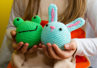 Amigurumi Dolls Panda Bear Bunny Frog Pig Crochet Pattern DIY