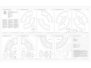 Türkranz, Osterdekoration – Bastelanleitung und Vorlagen