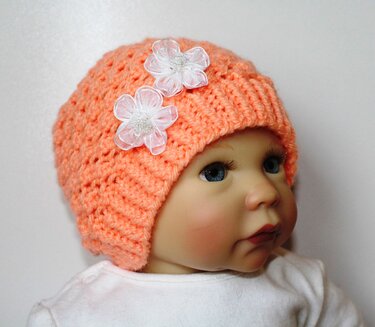 Strickanleitung Babymütze, Baby-Mütze, 2 - 6 Monate - Bild 7