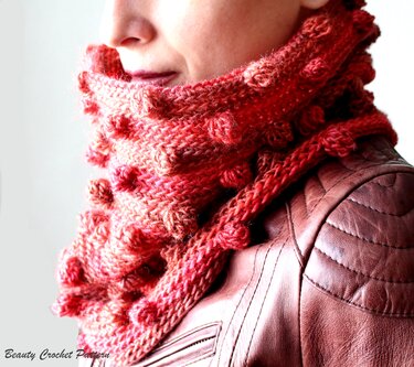 Crochet Cowl Pattern, Cowl Pattern, Cowl Neck Pattern, Circle Scarf, Cowl Neck Scarf, Crochet Neckwarmer, Neckwear for Women, Neck Scarf